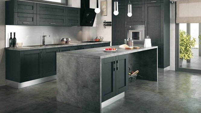 Modele de cuisine en beton cire