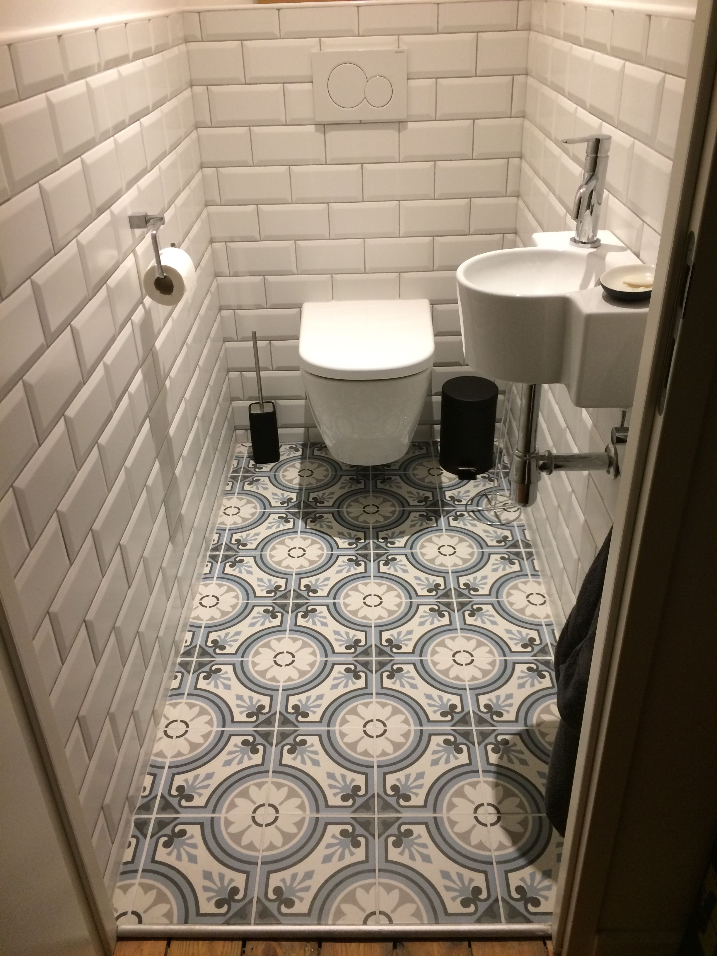 Carrelage metro dans wc