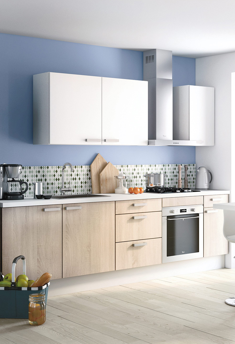 Deco cuisine bleu ciel