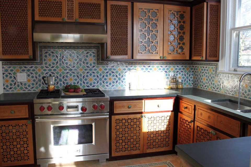 Decoration cuisine marocaine en bois