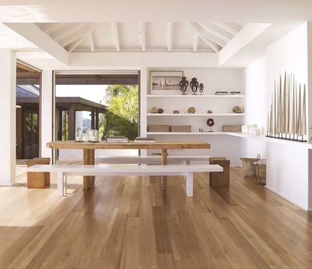 Carrelage imitation parquet hetre