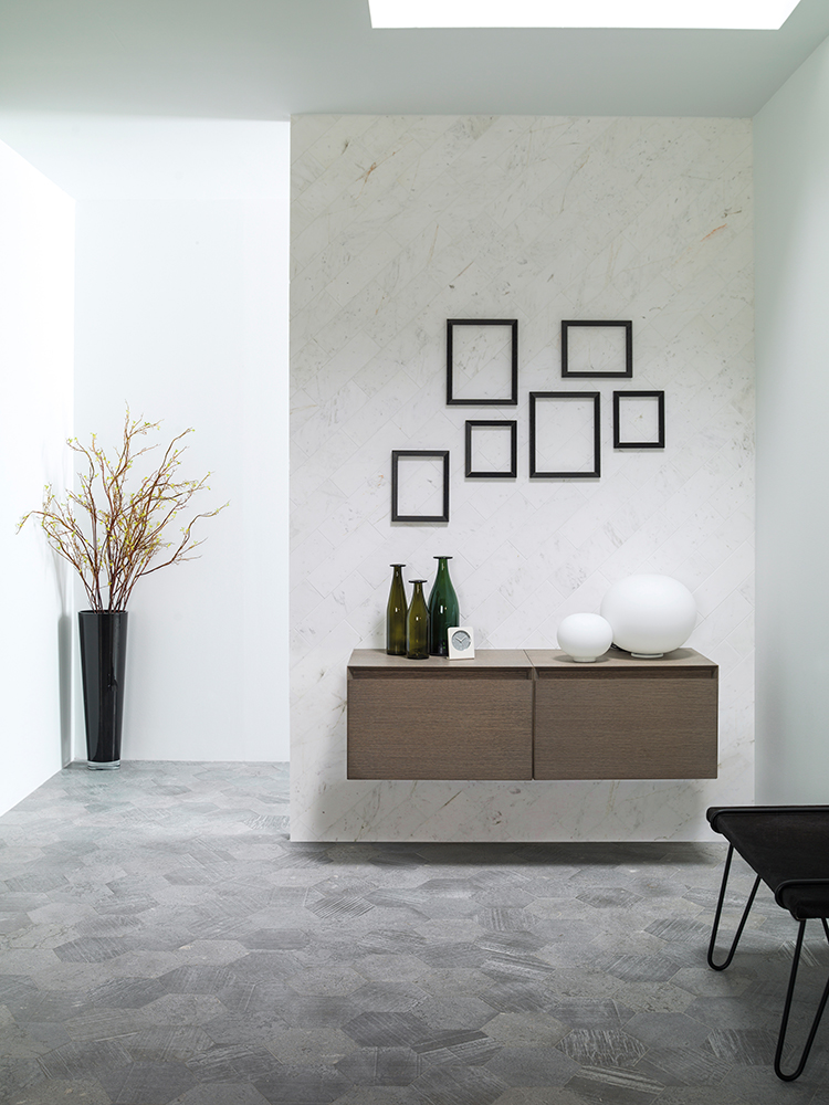 Carrelage hexagonal porcelanosa