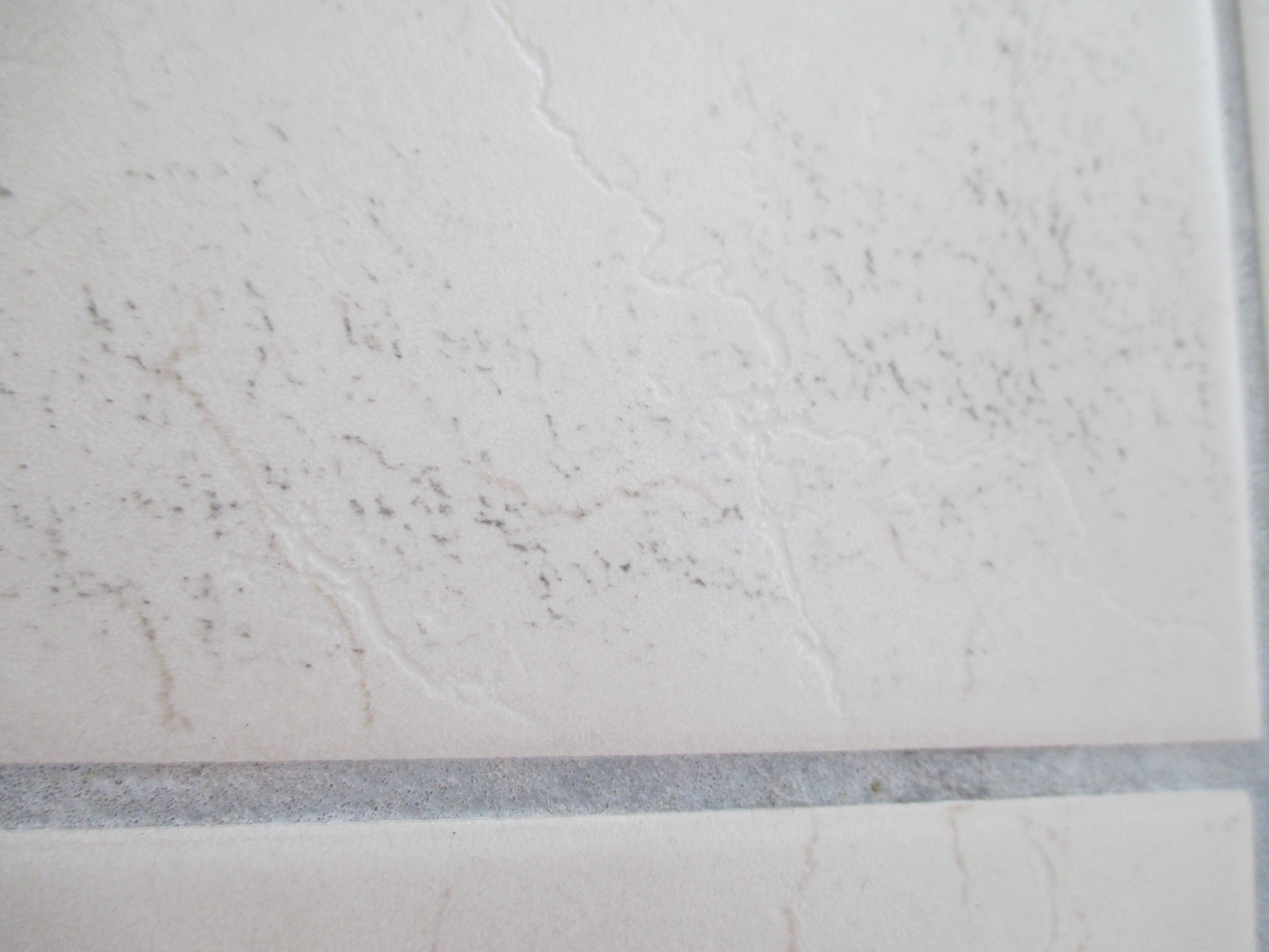 Carrelage blanc tache