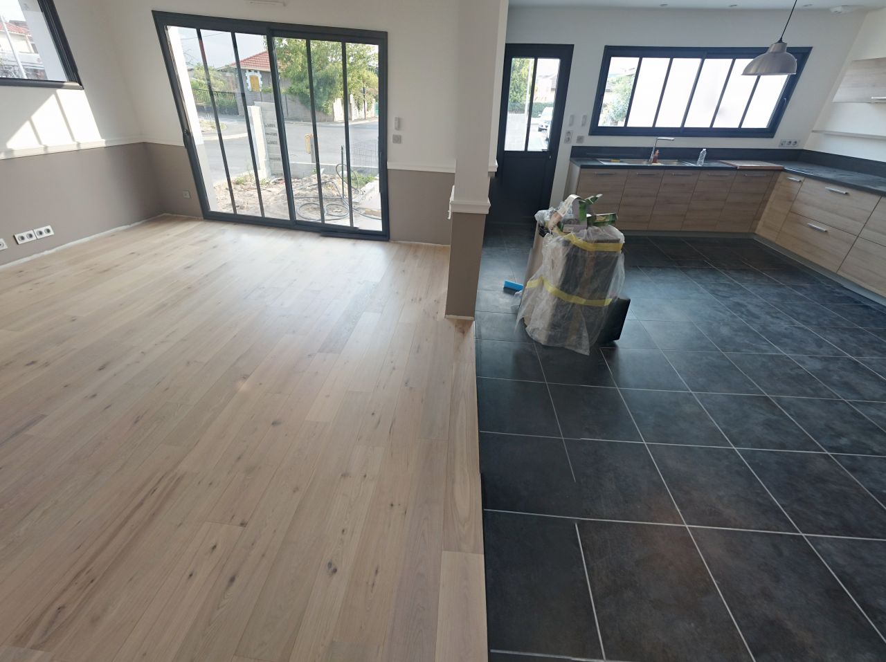Joint carrelage parquet flottant
