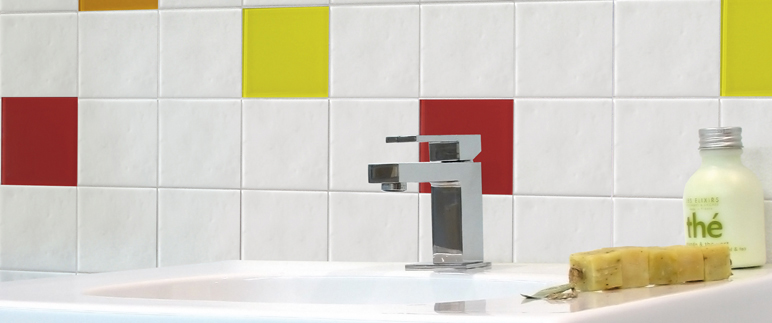 Carrelage blanc cristal