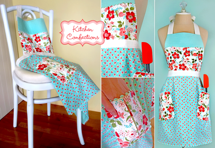 Tuto tablier de cuisine retro