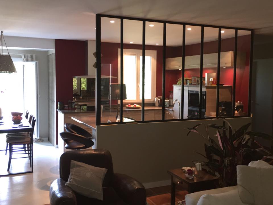 Modele de cuisine avec verriere