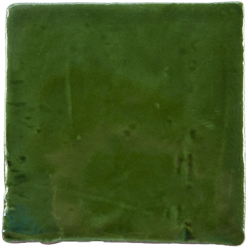 Carrelage ancien vert