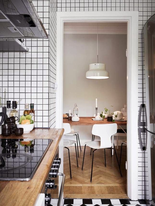 Photo carrelage blanc joint noir