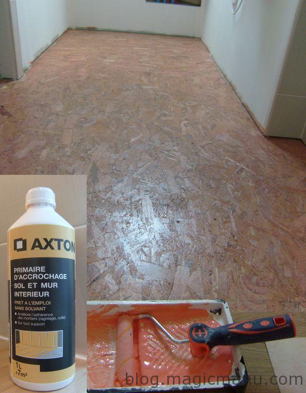 Carrelage sur bois osb