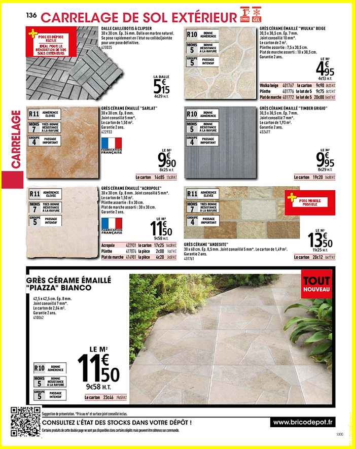 Carrelage exterieur wulka