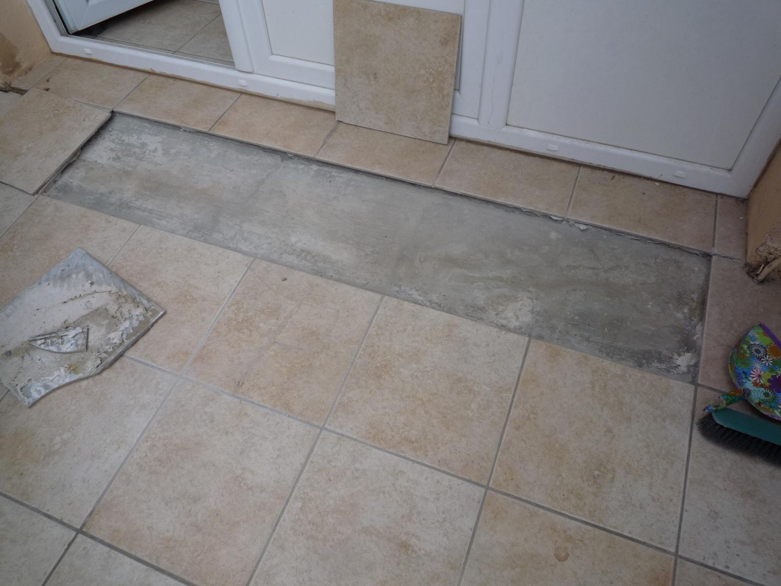 Carrelage qui bouge