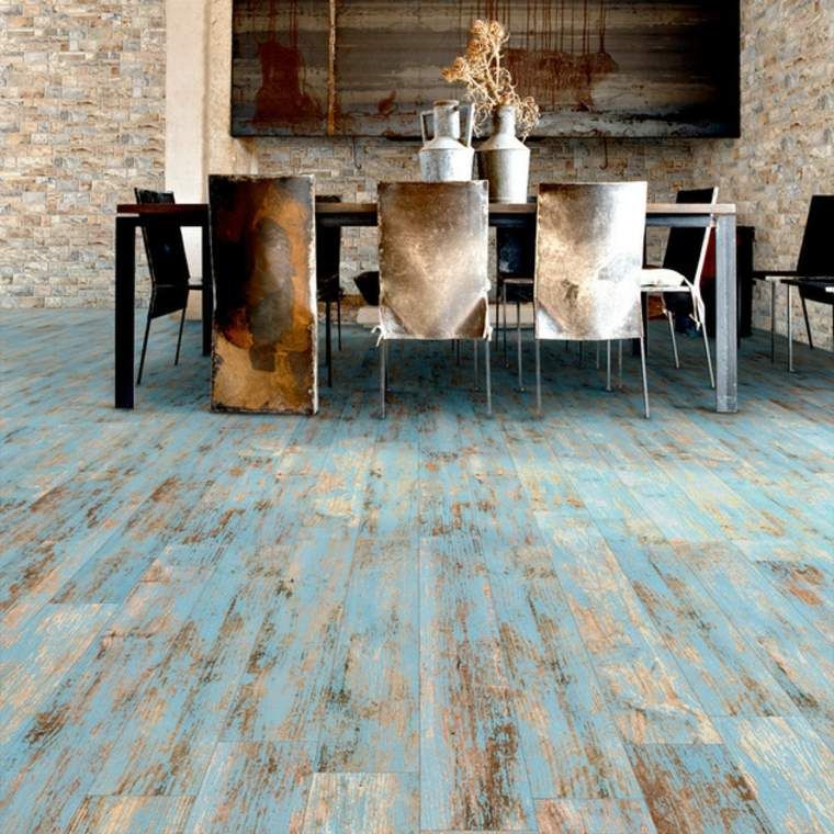 Carrelage aspect bois vieilli