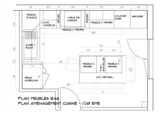 Plan amenagement cuisine ikea
