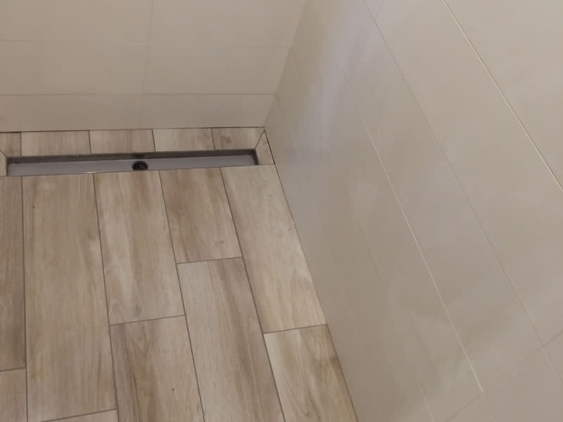 Carrelage parquet douche italienne