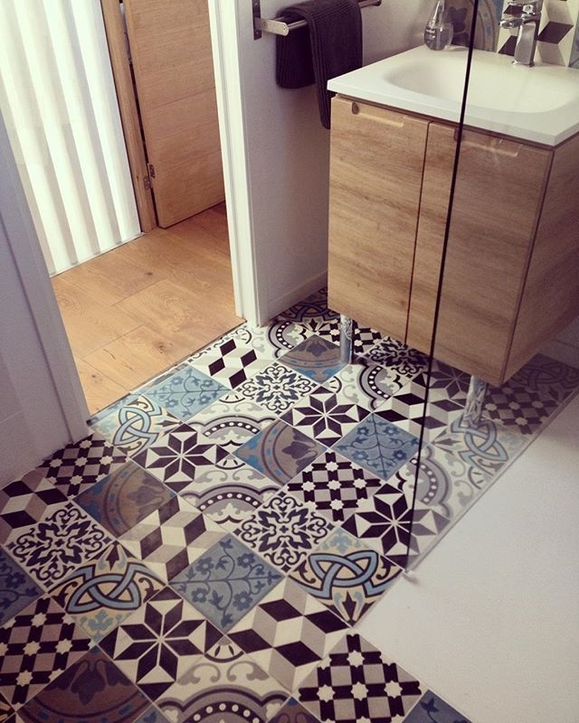 Carrelage mosaique sol cuisine