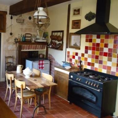 Carrelage cuisine rustique