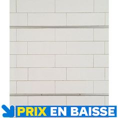 Carrelage metro blanc 10 x 30