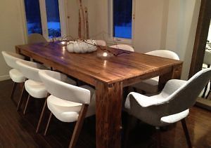 Table de cuisine en bois fait maison