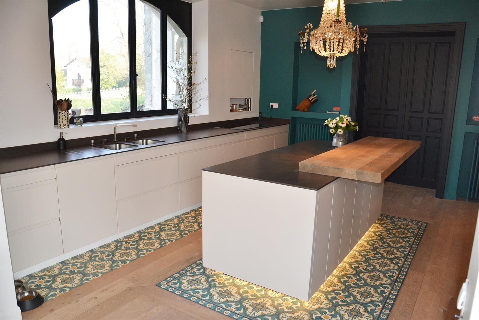 Plan ilot central de cuisine
