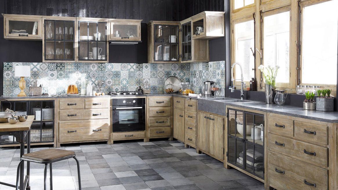 Deco cuisine noir et inox