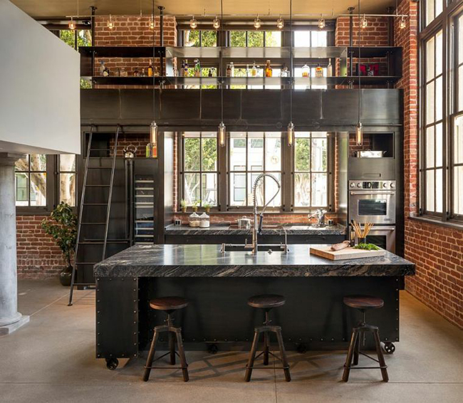 Modele cuisine style industriel