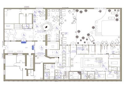 Plan cuisine professionnelle autocad