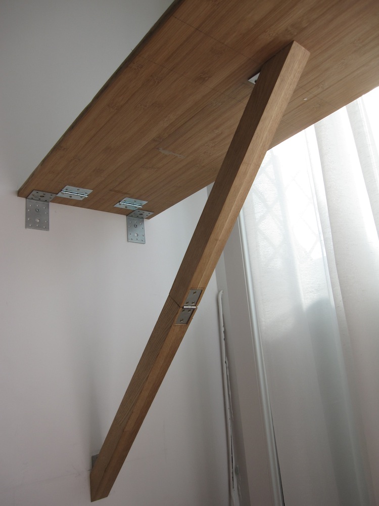 Table de cuisine murale fixer
