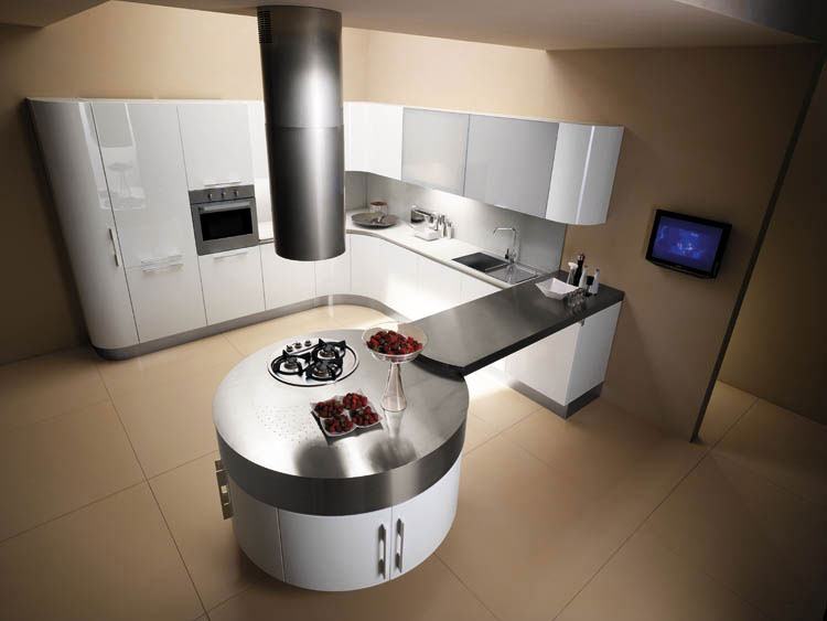 Plan de cuisine ronde