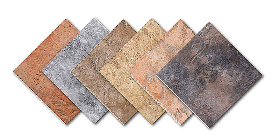 Carrelage ardoise bleue