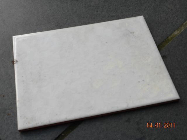 Carrelage blanc rose