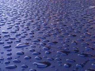 Carrelage bleu goutte d'eau