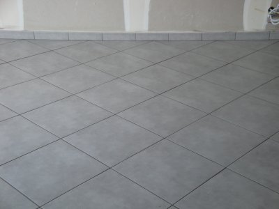 Carrelage gris brillant 45x45