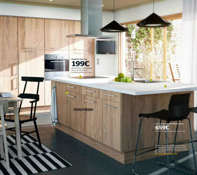 Photo cuisine bois ikea