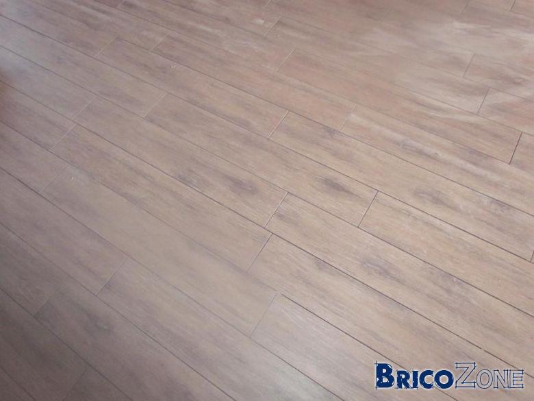 Carrelage imitation parquet pose sans joint