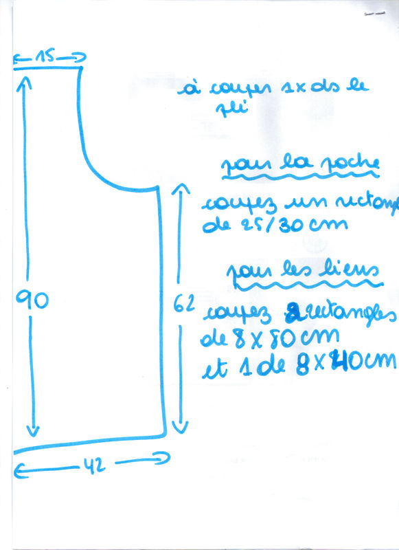 Tuto tablier de cuisine homme