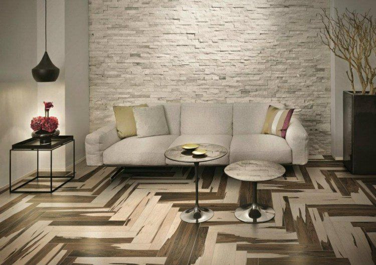 Carrelage imitation parquet massif