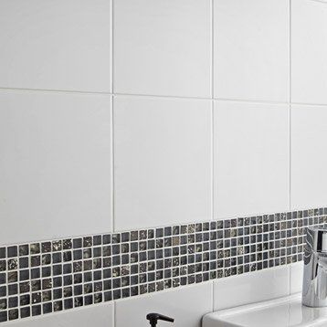 Carrelage blanc brillant 20x20