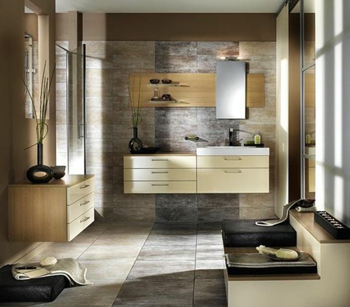 Carrelage gris zen