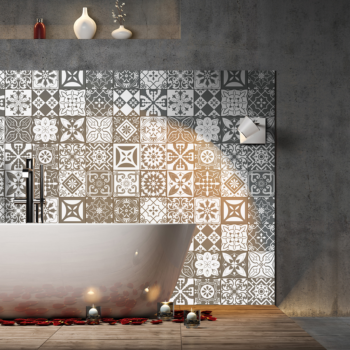 Carrelage reve urbain gris