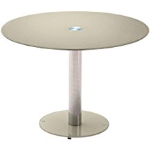 Table de cuisine en bois avec pied central