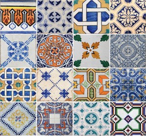 Carrelage mosaique or