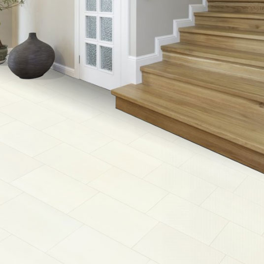 Carrelage blanc cassé