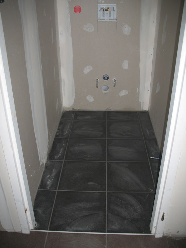 Carrelage gris nettoyage