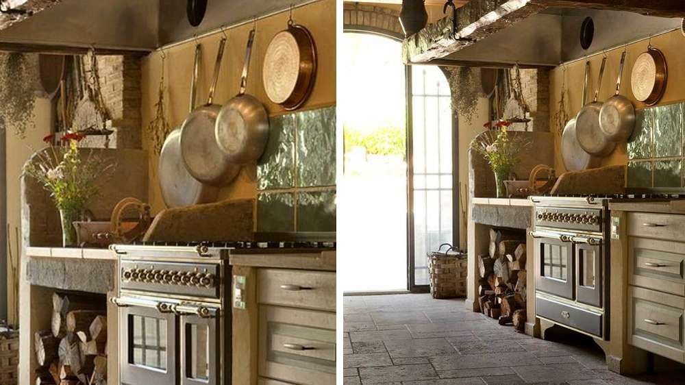 Peinture murale cuisine provencale