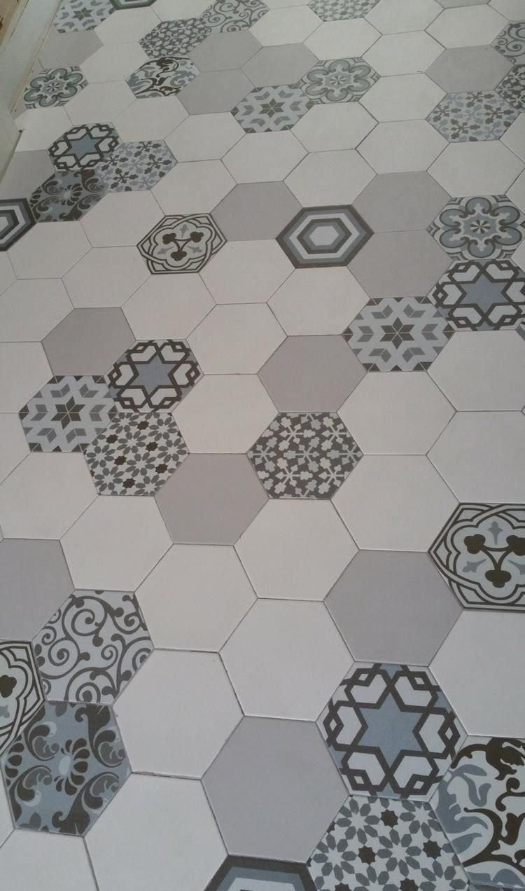 Carrelage hexagonal carreaux de ciment