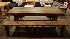 Table de cuisine en bois rustique a vendre