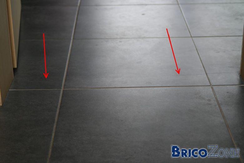Carrelage qui se fend