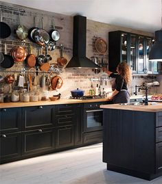 Porte cuisine ikea noire