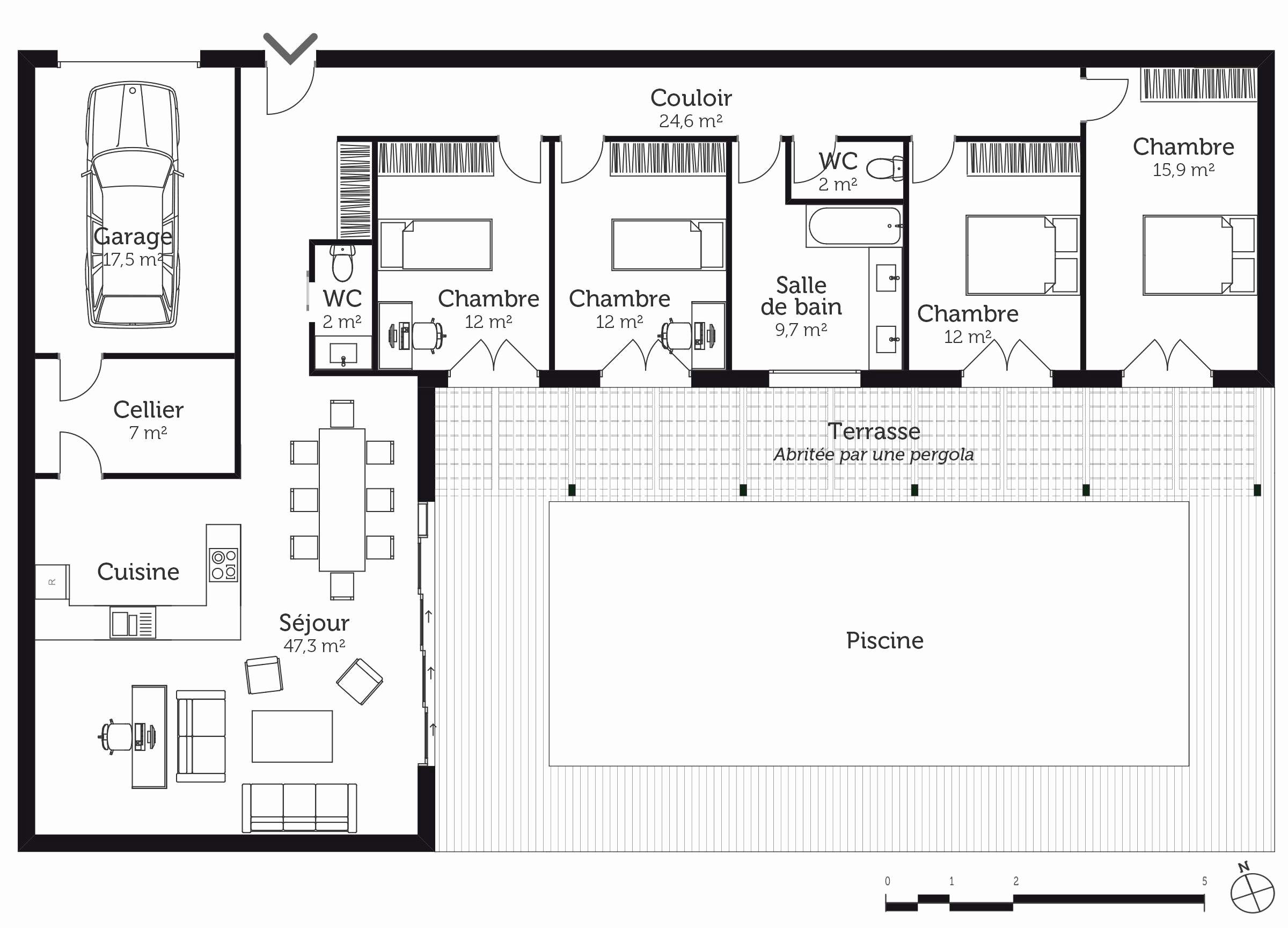 Plan cuisine professionnelle 3d